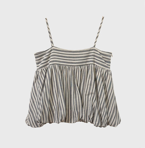 Striped Sleeveless Blouse