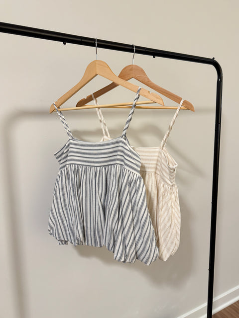 Striped Sleeveless Blouse