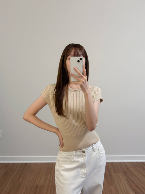 Sleeveless Knit Sweater