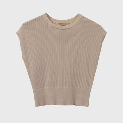 Sleeveless Knit Sweater