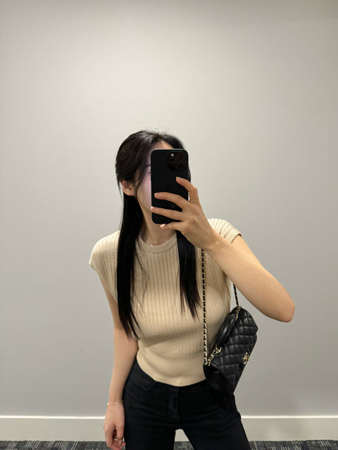 Sleeveless Knit Sweater