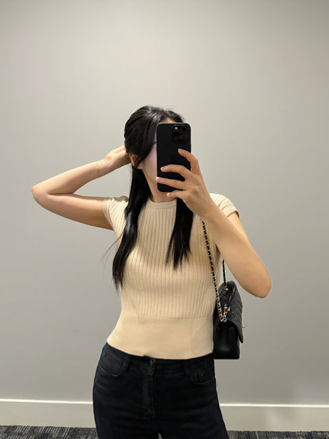 Sleeveless Knit Sweater